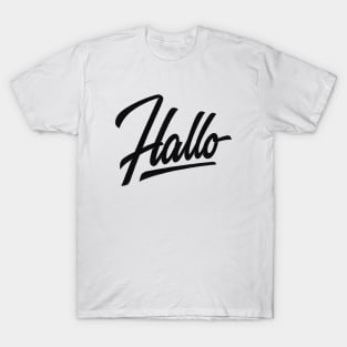 Hallo_ Blk T-Shirt